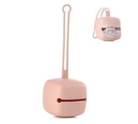 Jané Boîte à Sucette en Silicone, pour 2 Sucettes, Attache Poussette, Sans BPA, Compatible Lave-Vaisselle, Rose