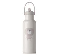 Jané Bouteille Isotherme, Thermos Bébé pour Liquides, 500 ml, Inox, Maintient la Température 24h au froid 12h au chaud, Sans BPA, Beige
