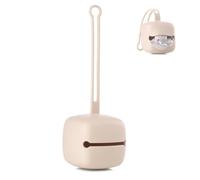 Jané Compartiment Porte-tétines en Silicone, Boîte à Sucettes, Peut Contenir 2 Sucettes, Sans BPA, apte pour Lave-vaisselle, Beige