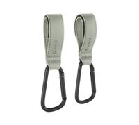 Jané Crochets Universels pour Poussette, Lot de 2, Jusqu’à 5 kg par Crochet, Sangles Réglables Antidérapantes,Vert