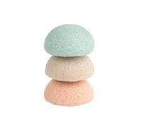 Jané Éponges de Bain pour Bébé en Konjac Naturel, Lot de 3, Ultra Douces, 100% Végétales, Peaux Sensibles et Nouveau-nés