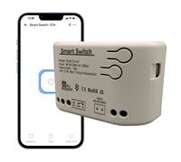 Jane Eyre 1 Way WiFi Smart Micro Switch/Relais autobloquant USB 5V / AC85V-250V Entrée, eWeLink APP Contrôle Bluetooth, Compatible avec Alexa Google Home