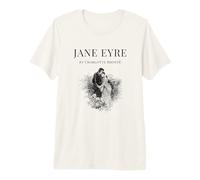 Jane Eyre Charlotte Bronte Couvercle Avant T-Shirt Haut de Gamme