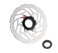 Jane Eyre Disque de frein de vélo adapté au rotor de disque de frein Shimano SM-RT30 180mm disque de frein à disque de verrouillage central avec couvercle de verrouillage