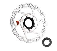 Jane Eyre Disque de frein de vélo adapté au rotor de disque de frein Shimano SM-RT54 180mm disque de frein à disque de verrouillage central avec couvercle de verrouillage