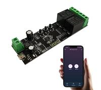 Jane Eyre Module de commutation de relais instantané WiFi 2 canaux DC 7-32V DIY Module de commutation TUYA/SmartLife APP Relais de commutation de télécommande Compatible avec Alexa Echo Goolge Home