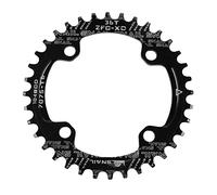 Jane Eyre Plateau de vélo 104 BCD 32T 34T 36T étroit Large Plateau Simple Rond étroit Large manivelle pour Route VTT BMX VTT (Noir 36T Couronnes)