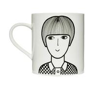 Jane Foster Mug standard Mary Quant en porcelaine, 350 ml - JF-0145