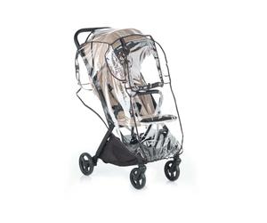 Jané Habillage Pluie Universel pour Poussette et Landau, Protection Imperméable Transparente avec Fenêtre et Aération, Sac Inclus