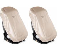 Jané Housse de Siège Auto Anti-UV Universelle pour Groupes 0 1 2 3, Multi Taille iSize, Beige (Lot de 2)