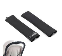 Jané Housse Guidon Poussette Universelle, Guidon Séparé, Lot de 2, Anti-Usure, Fermeture Éclair, Noir