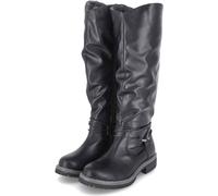 Jane Klain Femmes Bottes d'hiver Noir Similicuir Fermeture éclair Taille : 39
