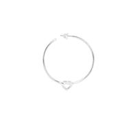 Jane Kønig Big Tied Heart Hoop Boucle d'oreille Unique Argent BTHH-AW25-S - Femme - Argent 925