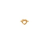 Jane Kønig Big Tied Heart Stud Boucle d'oreille Unique Argent BTHS-AW25-G - Femme - Argent 925