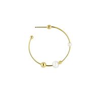 Jane Kønig Boucles d'oreilles 'Atomic' or / blanc perle, Taille One Size