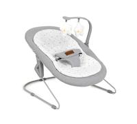 Jané Light, Transat Bébé dès la Naissance, Transat Ultraleger avec Balancement Naturel, Arche de Jeux et Réducteur, Housse Déhoussable et Lavable, Gris