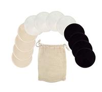 Jané Lot de 12 Coussinets d’Allaitement lavables et réutilisables, Taille L, diamètre 12 cm, Bonnets B-D