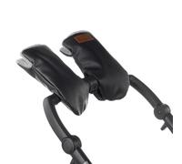 Jané Moufles Poussette Hiver, Imperméables et Coupe-Vent, Doublure Polaire, Système Aimanté, Universelles, Noir