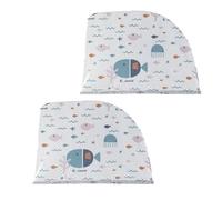 Jané Pare-Soleil Voiture Bébé Fenêtre, Protection UV 30+, Anti-Insectes, Universel, Respirant, Lot de 2, Taille L, Bleu