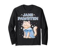 Jane Pawsten Regency Cat T-Shirt Classique pour Amoureux des Chats Manche Longue