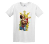 Jane Tobey Funny on Manny Boxing Pacquiao Philippines Men's T-Shirt Unisex White Cotton Hip Hop Print Tee Shirts M