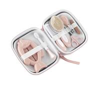 Jane Trousse de soin avec peigne, brosse en poils naturels, ciseaux, coupe-ongles, limes, brosse à dents et thermomètre