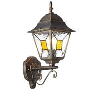 Applique extérieure Brilliant JANEL Applique extérieure montante - Noir doré - E27 max 60W - Ampoule non incluse