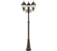 JANEL Lampadaire extérieur - Noir doré - E27 max 3x60W - Ampoule non incluse Noir doré G