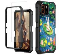 JANENFNA Étui robuste pour Att Trek 5G avec protecteur d'écran | Design mignon d'aviron en forme de lapin, protection double couche antichoc à 360°, compatible avec chargement sans fil