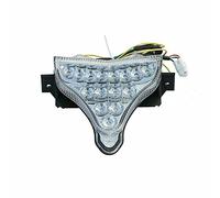 JaneShop Feu arrière intégré à LED pour moto feu de freinage clignotant arrière adapté pour Yamaha R1 2009-2014 (Clear)