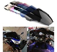 JaneShop Moto DouMotorcycle Double Bulle déflecteurs de Vent Pare-Brise Pare-Brise adapté pour Suzuki GSXR 600 750 00-03 1000 00-02 (Noir)