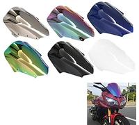 JaneShop Pare-Brise de Pare-Brise de déflecteurs de Vent de Double Bulle de Moto pour Yamaha FZ1 FZS1000 Fazer 2006-2011 (Noir)