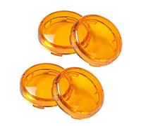 JaneShop WSShop 2 Paire Clignotants Clignotant Couvercle D'objectif De Moto Convient Pour Harley Sportster 1200 883 (Ambre)