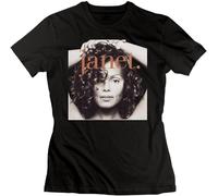 Janet Jackson Janet Men's T-Shirt Unisex Black Cotton Hip Hop Print Tee Shirts M