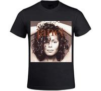 Janet Jackson Janet Shirts Men O Neck 100% Cotton Tshirt Manches Courtes(X-Large)