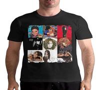 Janet Jackson Men's T-Shirt Unisex Black Cotton Hip Hop Print Tee Shirts XL