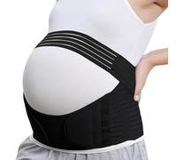 Janety Ceinture de Grossesse, einture Grossesse Femme Enceinte Ergonomique, Support Lombaire, ceinture de maternitéCeinture de soutien pelvien (Noir,M)