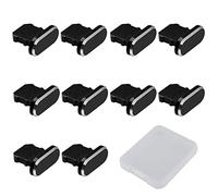 JaneYi 10 pièces Bouchon Anti-poussière Bouchon de Poussière Téléphone Prise Anti Poussière Compatible avec iPhone 13/12/11/XR/XS/X/8/7/SE/Pro Max/Plus/iPad Mini/Air - Noir