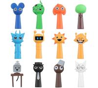 JaneYi Ensemble de Figurines Sprunki 12 Pièces Mini Figurines Colorées Sprunki Jouet Sprunky Figurine à Collectionner et Décorer pour Enfants Adultes Fans de Gaming Cadeau