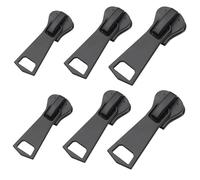 JanFebMar 6 Pièces Curseur Fermeture Eclair, Curseur Charnière de Rechange, Curseur Fermeture Eclair Clipsable Kit Réparation pour Vestes, Manteaux, Valises