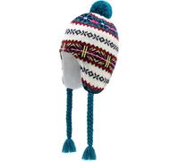 JANGANNSA Winter Peruvian Hat Earflap Fleece Lined Pompon Knit Hat Beanie for 3-5T Baby Girls