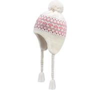 JANGANNSA Winter Peruvian Hat Earflap Fleece Lined Pompon Knit Hat Beanie for 3-5T Baby Girls