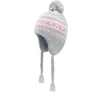 JANGANNSA Winter Peruvian Hat Earflap Fleece Lined Pompon Knit Hat Beanie for 3-5T Baby Girls