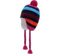 JANGANNSA Winter Peruvian Hat Earflap Fleece Lined Pompon Knit Hat Beanie for 6-10T Baby Girls