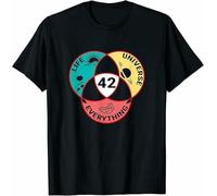 JANGJWEE 42 The Answer to Life Universe and Everything Science T-Shirt XS Manches Courtes(3X-Large)