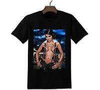 JANGJWEE balloo Lil Kim Black T-Shirt Black Manches Courtes(X-Large)