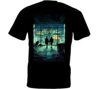 JANGJWEE Fight Club v5 Brad Pitt Ward Norton T-Shirt Movie David Fincher Black T-Shirts à Manches Courtes(Small)