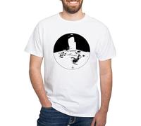 JANGJWEE Krazy Kat & Ignatz Mouse T Shirt Men's 100% Cotton, Classic Graphic White T-Shirt Manches Courtes(XX-Large)
