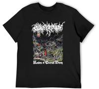 JANGJWEE Men's Casual Shirt Outer Heaven Realms of Eternal Decay Carefully Designed, Every Design is Just Right Black Manches Courtes(Small)