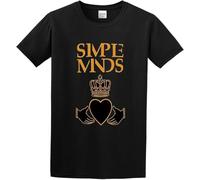 JANGJWEE Men's Goldfish Youth Geek Blank Simple Minds O-Neck Cotton T Shirt Manches Courtes(Small)